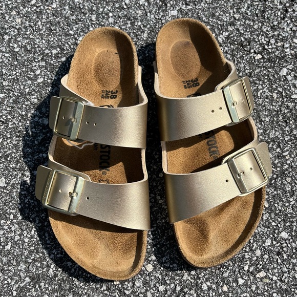 Birkenstock Shoes - Birkenstock arizona gold sandals size 7 38